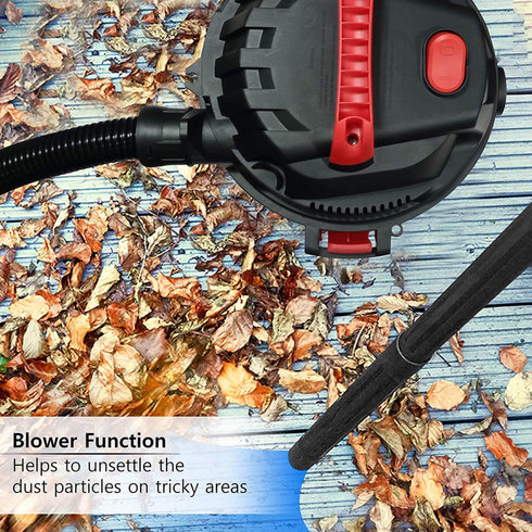 Rapid Vacuum Cleaner,1000W,Wet&Dry,for Home, Plastic Body,Red,10 Liter, Cartridge